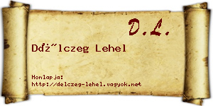 Délczeg Lehel névjegykártya